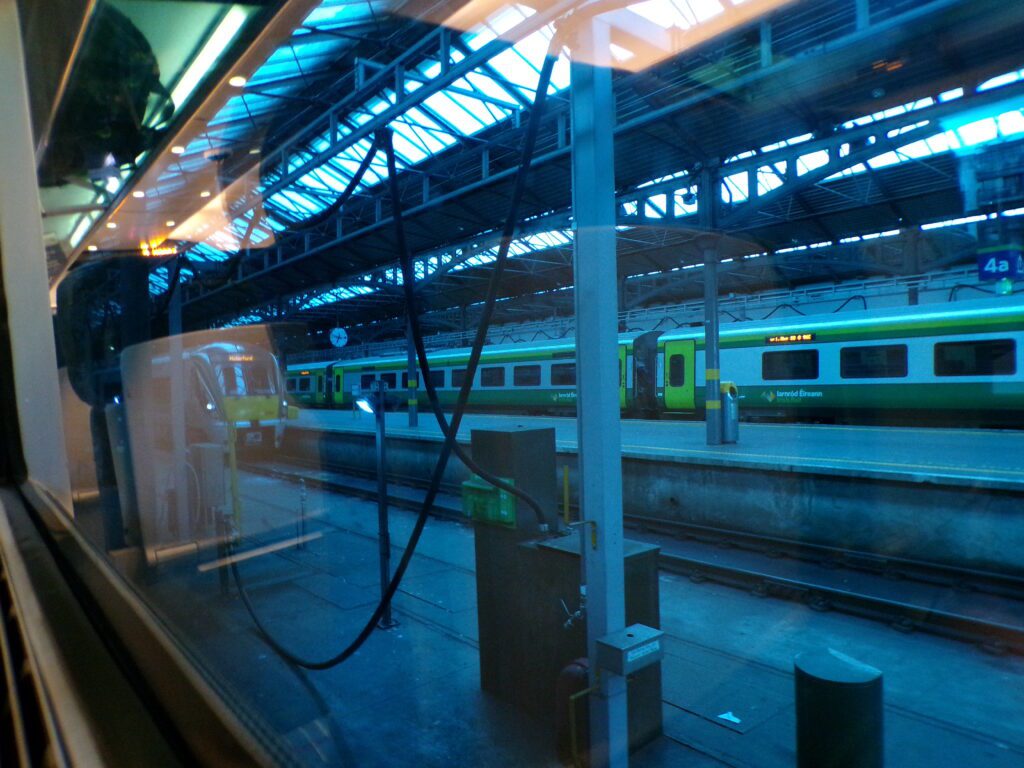 A scene at Heuston Station in Dublin, Ireland.