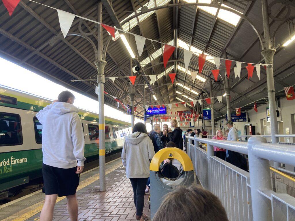 A scene at Mallow (Mala) Station in County Cork, Ireland