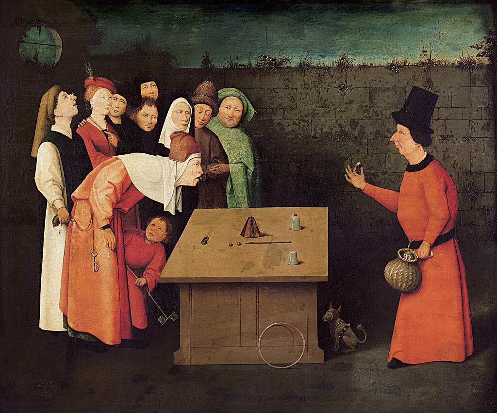 The Conjurer by Hieronymus Bosch and workshop (c.1450-1516).