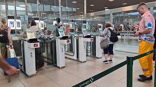 Automated Border Control system at Lisbon Airport. 16 April 2023