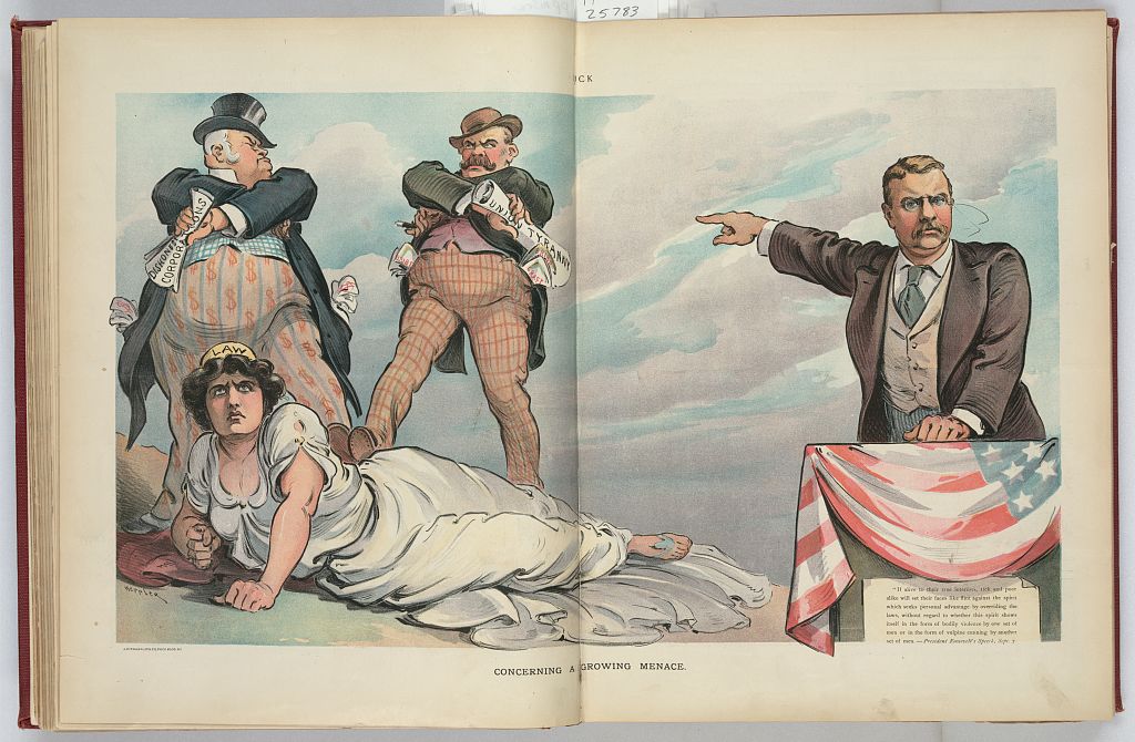 Concerning a growing menace / Keppler. Creator(s): Keppler, Udo J., 1872-1956, artist Date Created/Published: N.Y. : J. Ottmann Lith. Co., Puck Bldg., 1903 September 30.