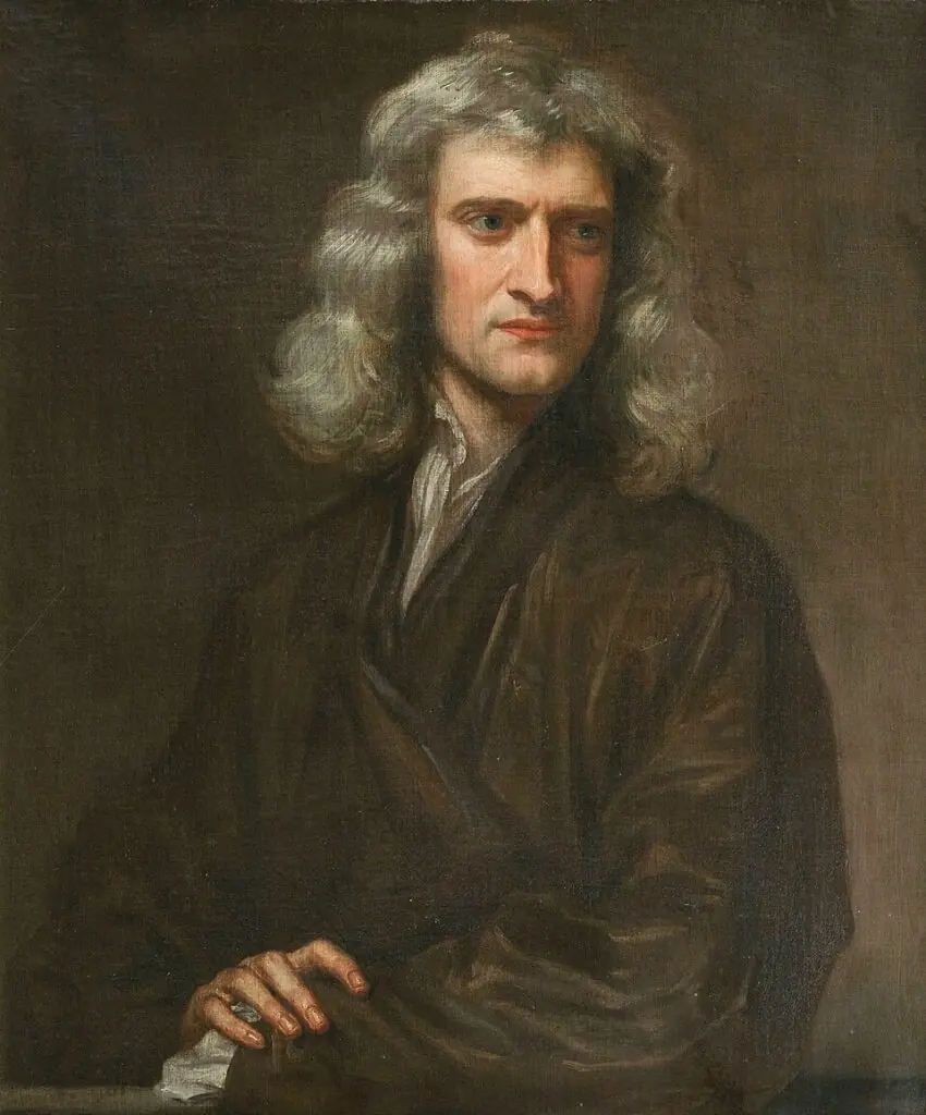 Portrait of Isaac Newton (1642-1727). By Godfrey Kneller, 1689