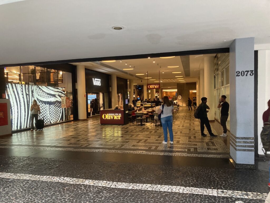A view inside the Conjunto Nacional building in São Paulo
