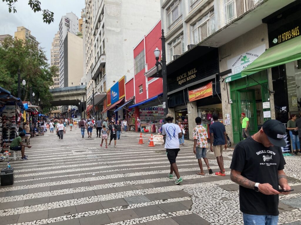 A view of the Centro neighborhood in São Paulo