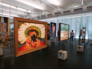 A view of the galleries at the Museu de Arte de São Paulo (MASP)