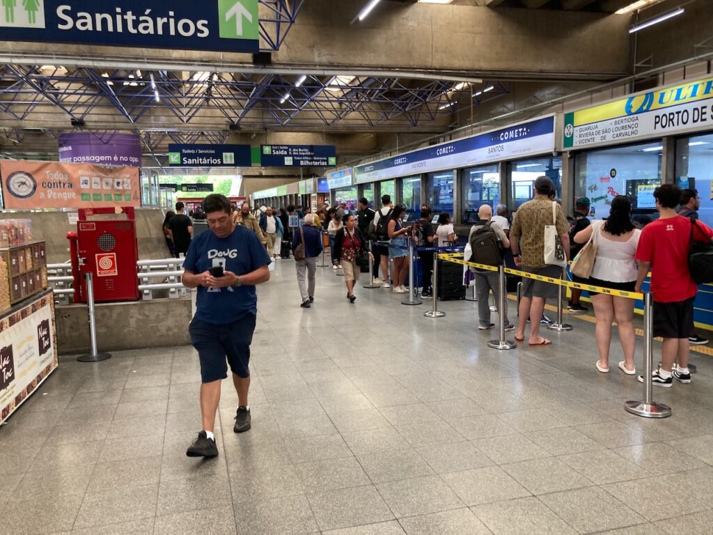 A view of Rodoviária Jabaquara (Jabaquara bus terminal)