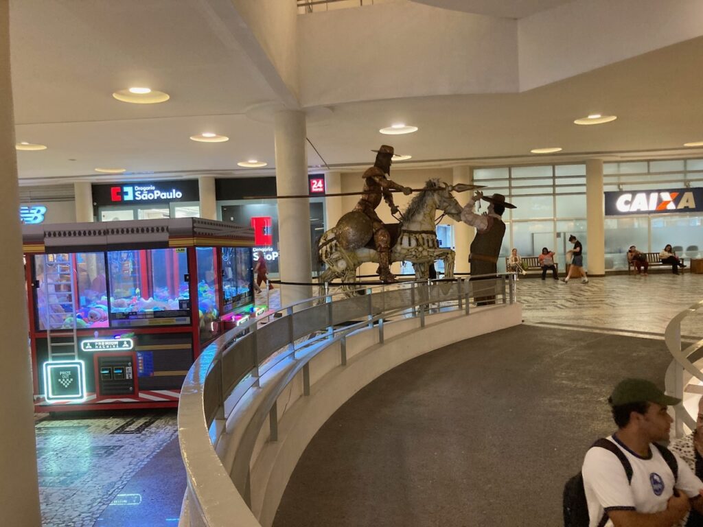 A view inside the Conjunto Nacional building in São Paulo
