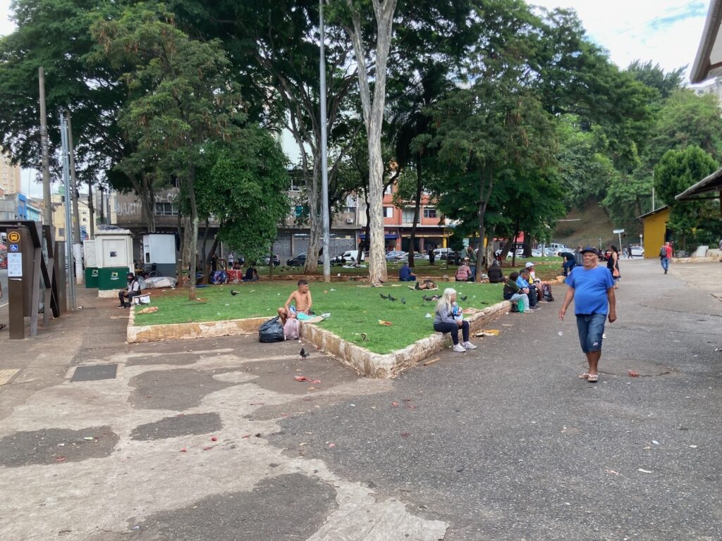A view of the Centro neighborhood in São Paulo, Brazil