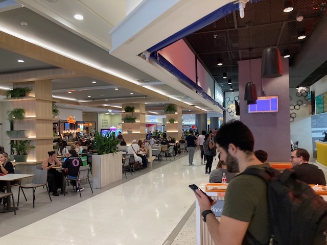 A view of the food court at the Shopping Cidade São Paulo mall