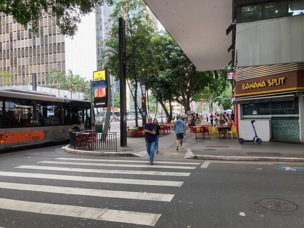 A view on Avenida Paulista in São Paulo