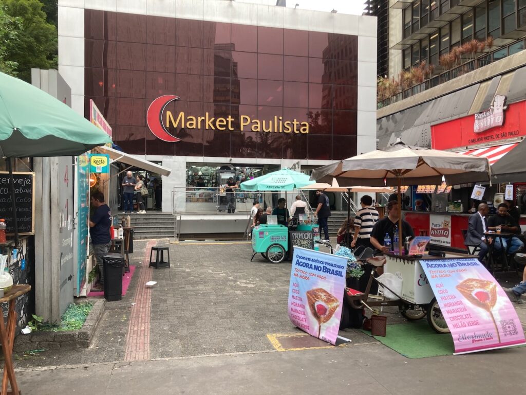 A view of Market Paulista in Avenida Paulista in São Paulo