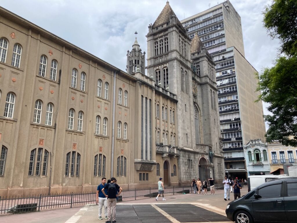 A view of Mosteiro de São Bento in São Paulo, Brazil