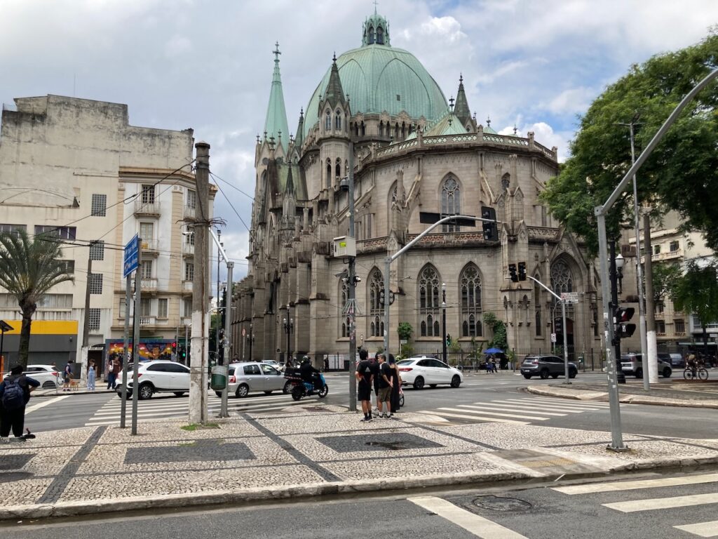 A view of Catedral Metropolitana Nossa Senhora da Assunção in São Paulo