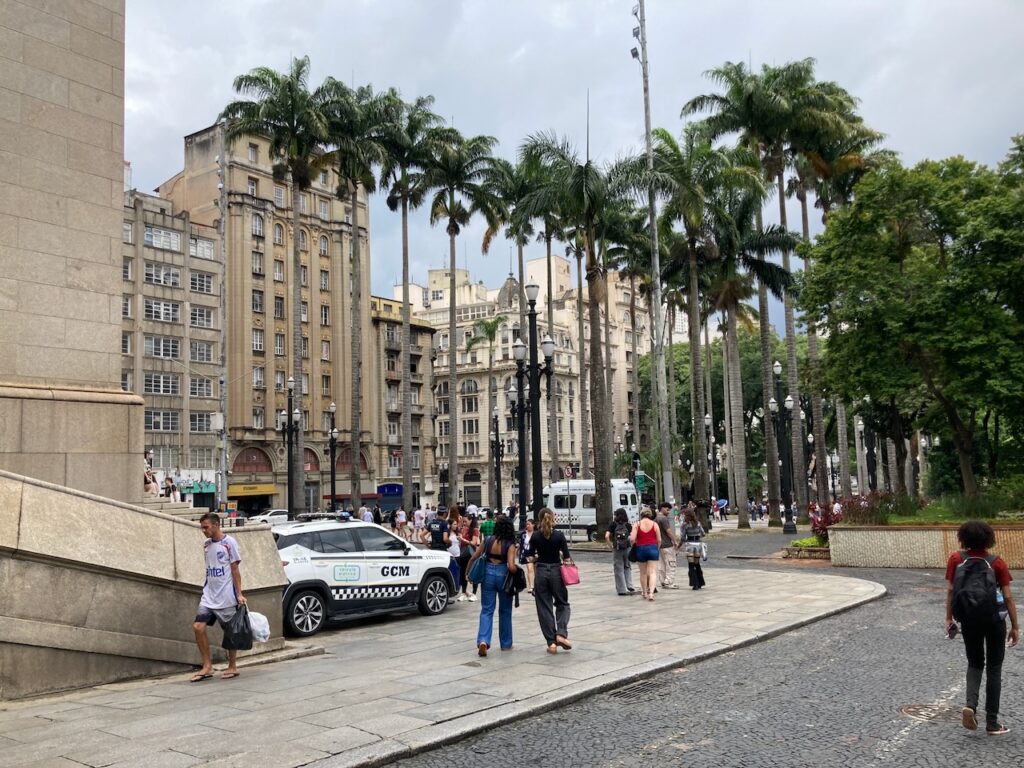 A view of Praça Dr. João Mendes in São Paulo