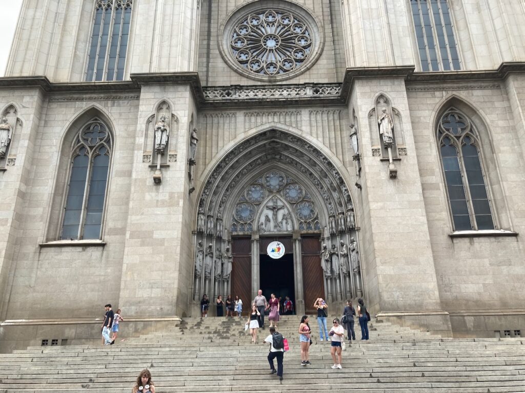 A view of Catedral Metropolitana Nossa Senhora da Assunção in São Paulo