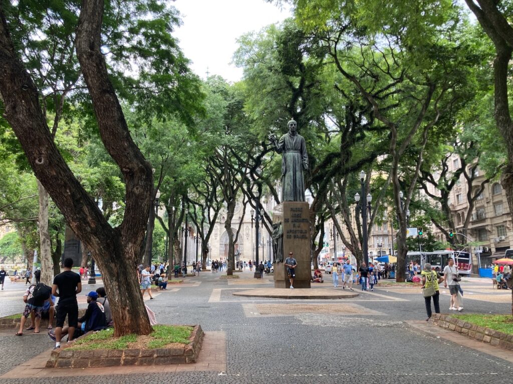 A view of Praça Dr. João Mendes in São Paulo