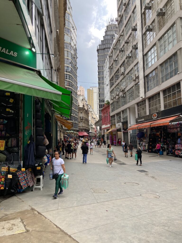 A view of the Centro neighborhood in São Paulo