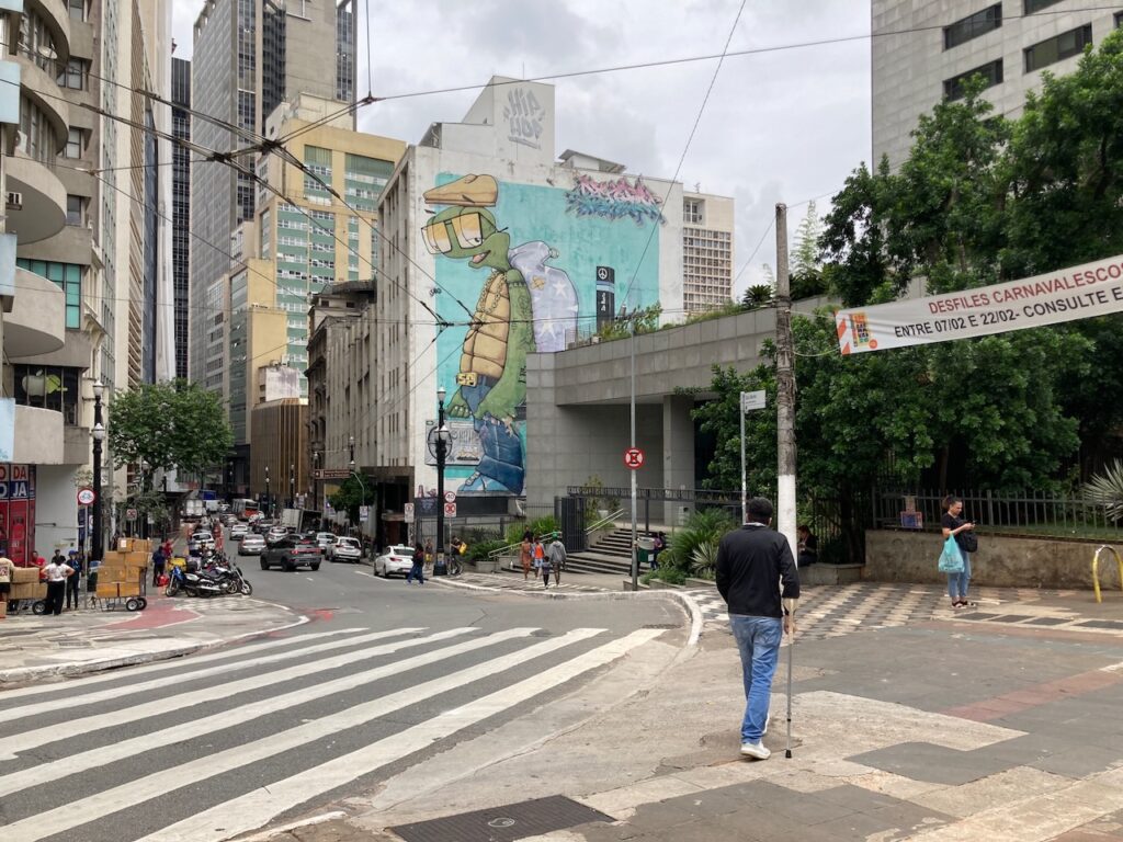 A view of the Centro neighborhood in São Paulo, Brazil