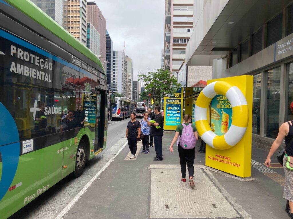 A view of Avenida Paulista in São Paulo