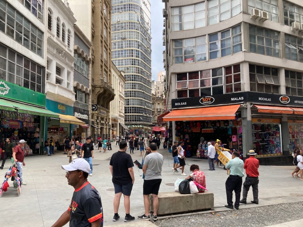 A view of the Centro neighborhood in São Paulo
