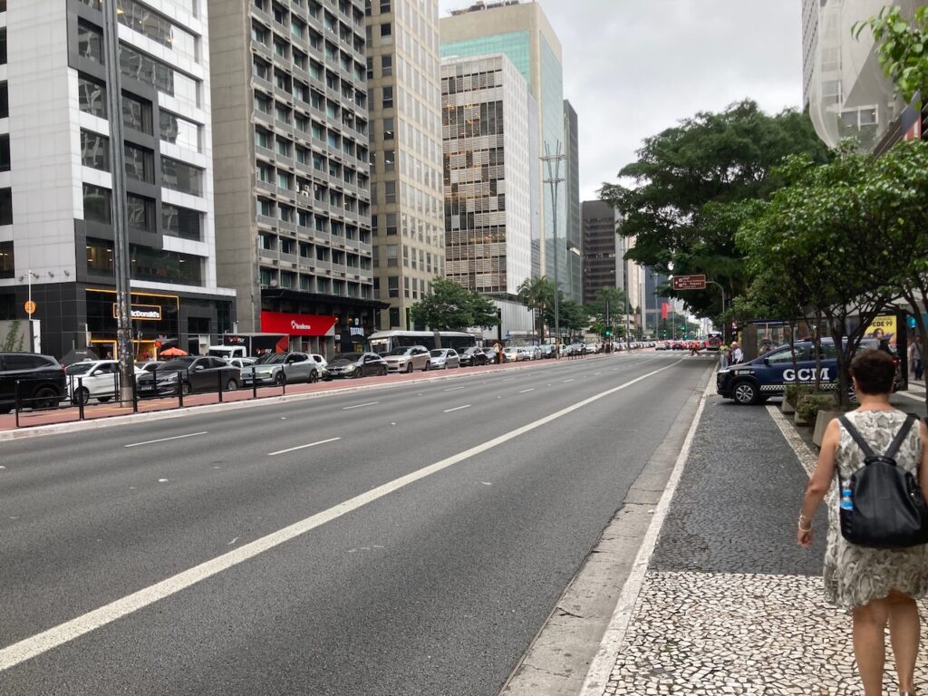 A view on Avenida Paulista in São Paulo