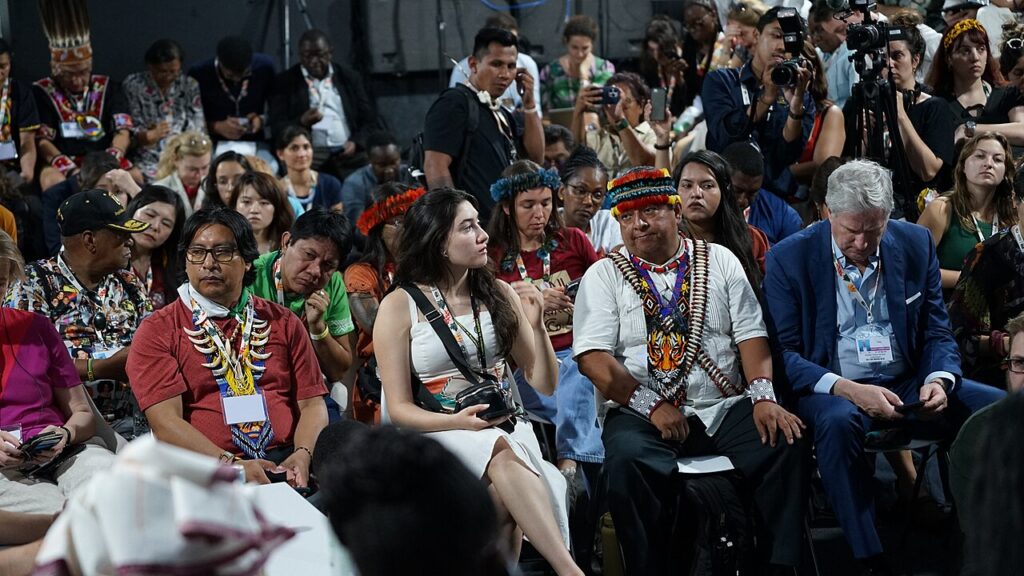 Indigenous event at COP30 in Belém, Brazil (Nov 17, 2025)
