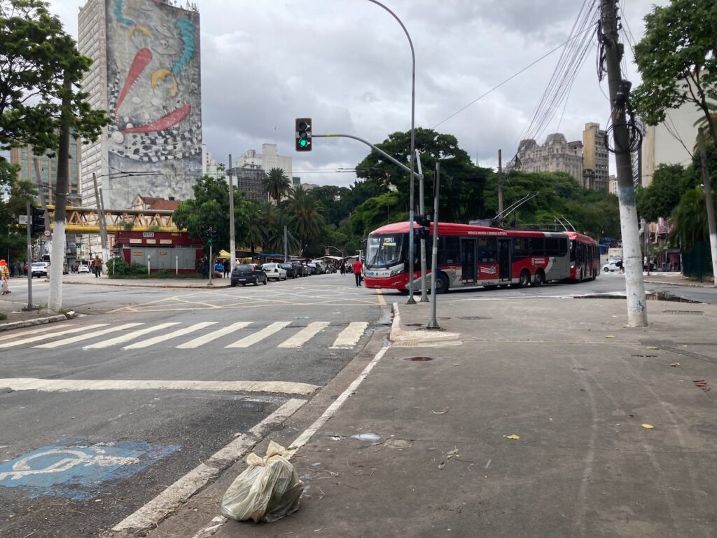 A view of the Centro neighborhood in São Paulo, Brazil