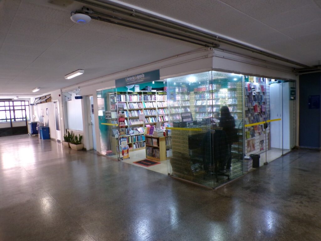 A view of the bookstore at Pontifical Catholic University of São Paulo, Brazil