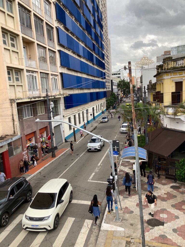 A view of the Centro neighborhood in São Paulo, Brazil