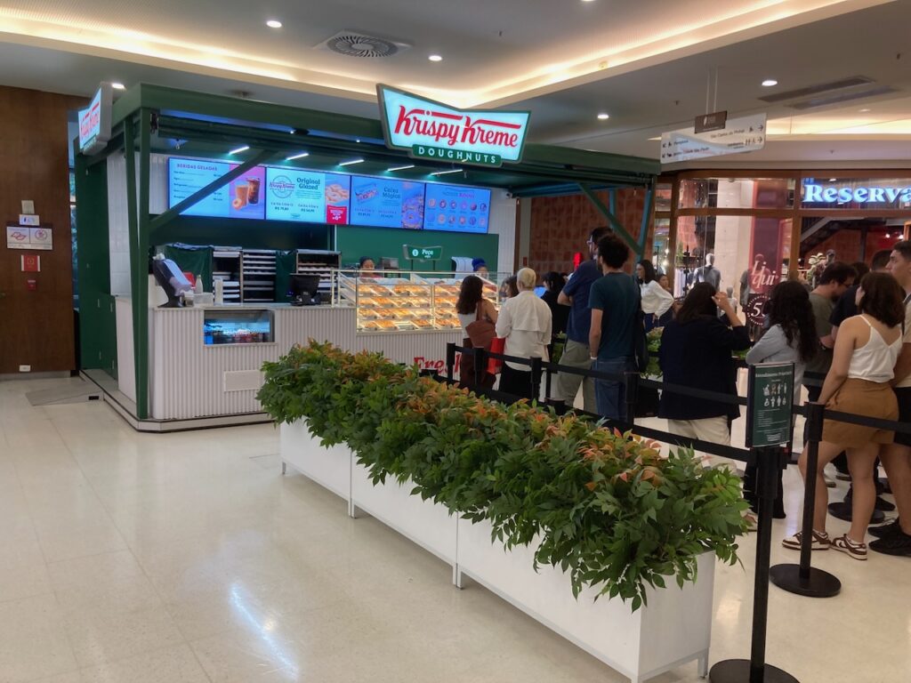 A view of Krispy Kreme inside Shopping Cidade São Paulo, Sao Paulo, Brazil