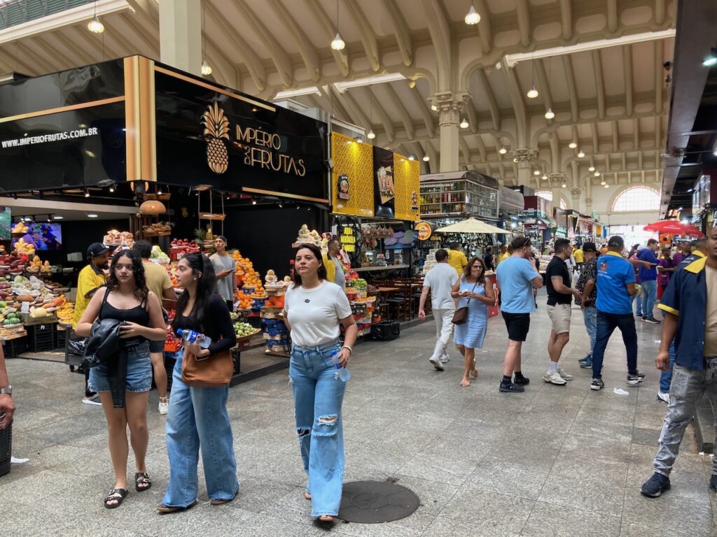A view inside Mercado Municipal de São Paulo (Municipal Market of São Paulo)