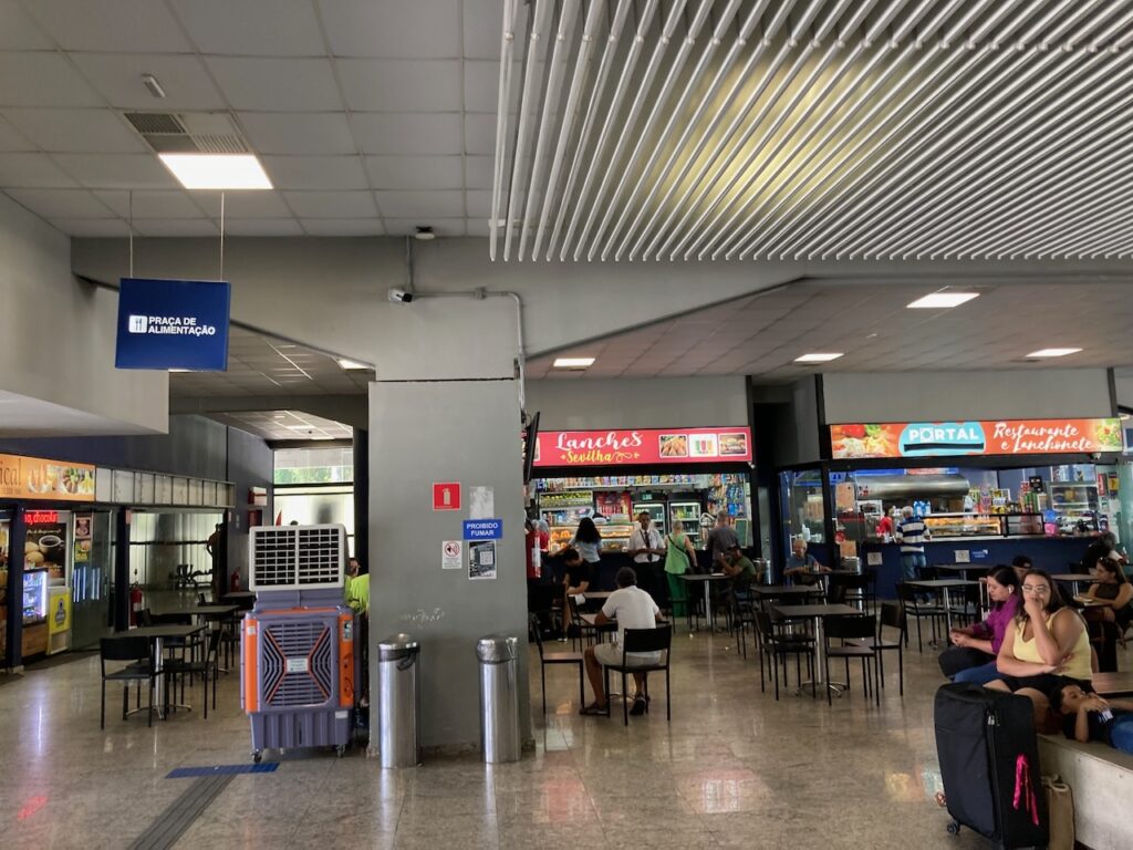 A view inside Estação Rodoviária de Santos Jaime Rodrigues Estrela Jr in Santos, São Paulo, Brasil