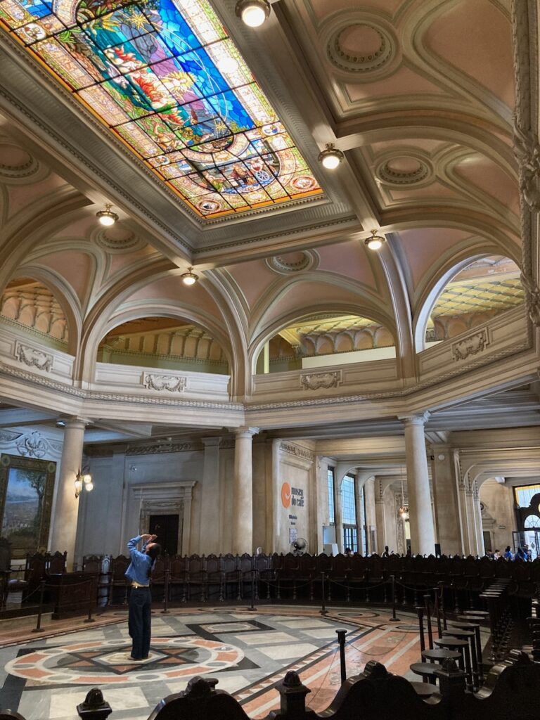 A view inside Museu do Café (Coffee Museum) Santos, São Paulo, Brasil
