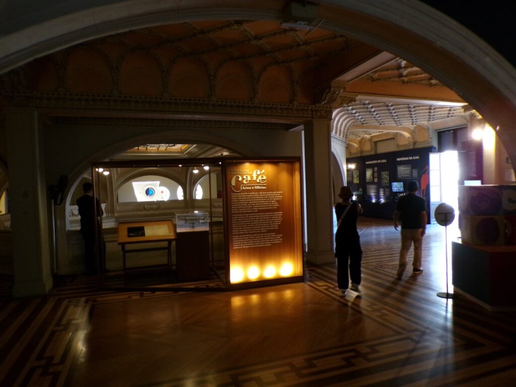 A view inside Museu do Café (Coffee Museum) Santos, São Paulo, Brasil