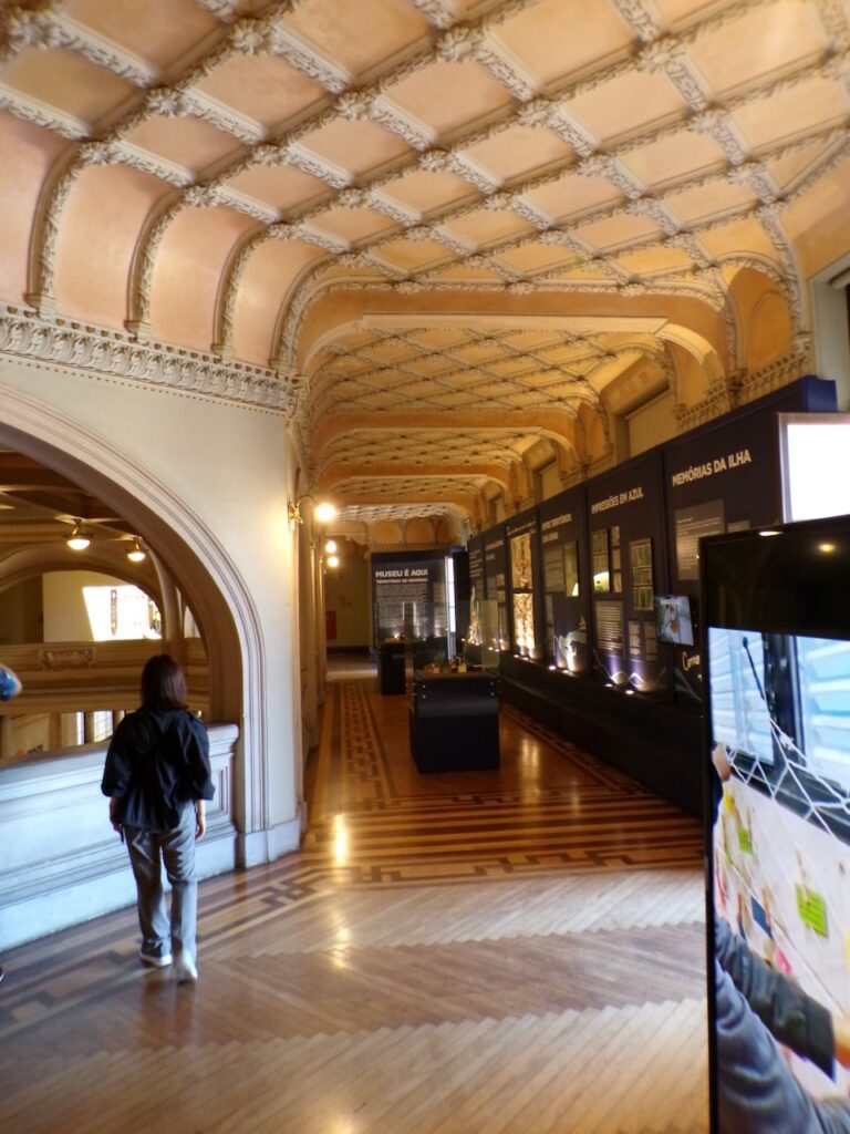 A view inside Museu do Café (Coffee Museum) Santos, São Paulo, Brasil
