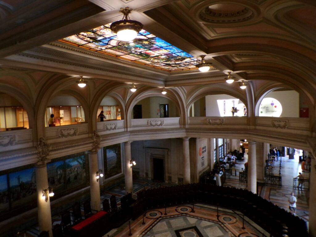 A view inside Museu do Café (Coffee Museum) Santos, São Paulo, Brasil