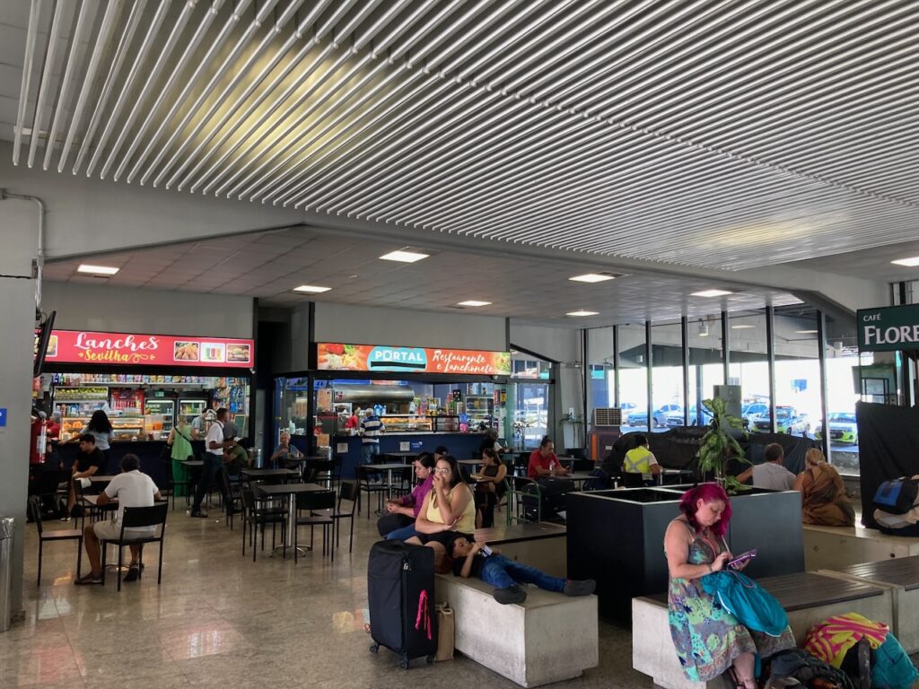 A view inside Estação Rodoviária de Santos Jaime Rodrigues Estrela Jr in Santos, São Paulo, Brasil