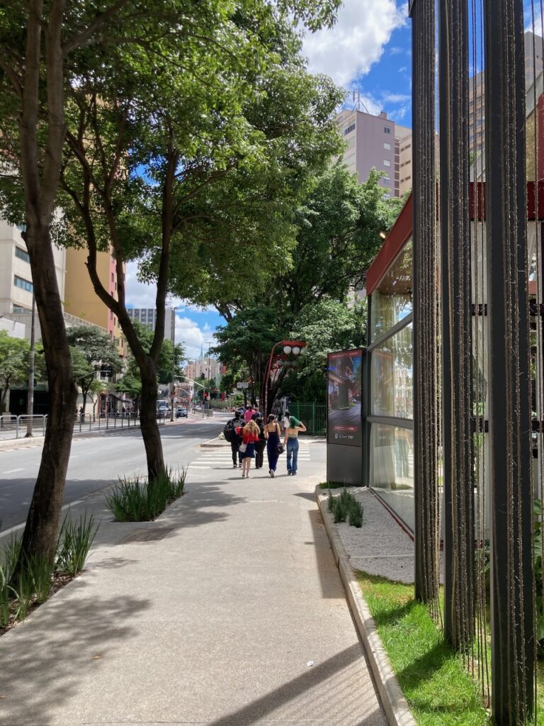 A view of the Liberdade リベルダージ district of São Paulo, Brazil