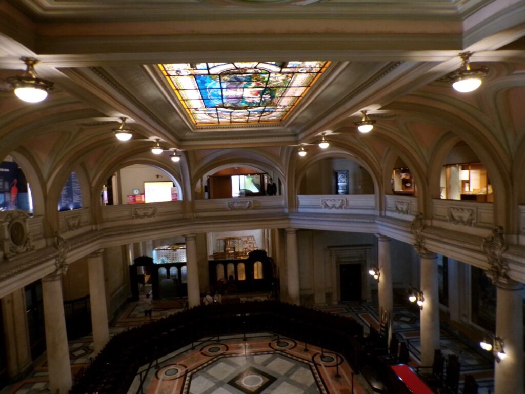 A view inside Museu do Café (Coffee Museum) Santos, São Paulo, Brasil
