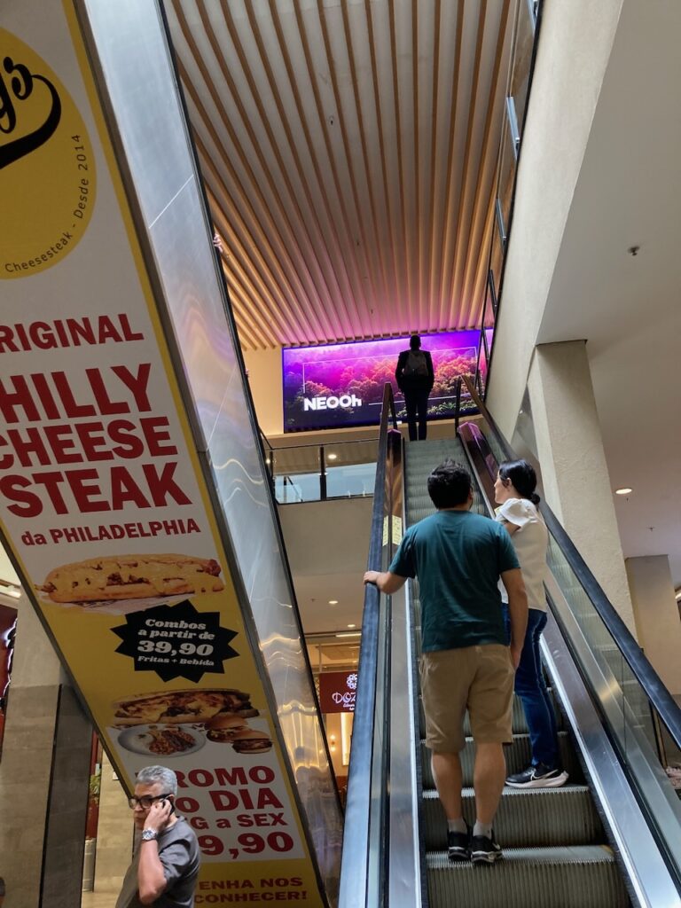 A view inside the Top Center Shopping mall on Avenida Paulista in São Paulo