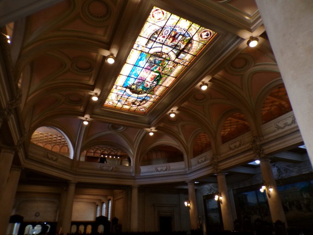 A view inside Museu do Café (Coffee Museum) Santos, São Paulo, Brasil