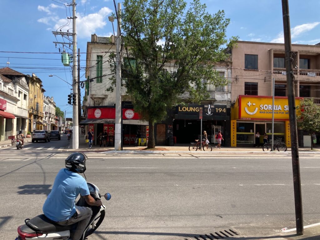 A scene in Santos, São Paulo, Brasil