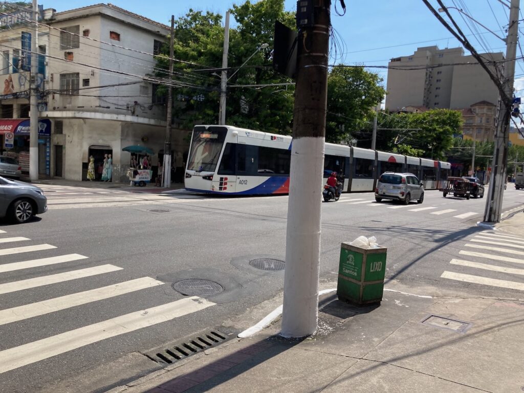 A scene in Santos, São Paulo, Brasil