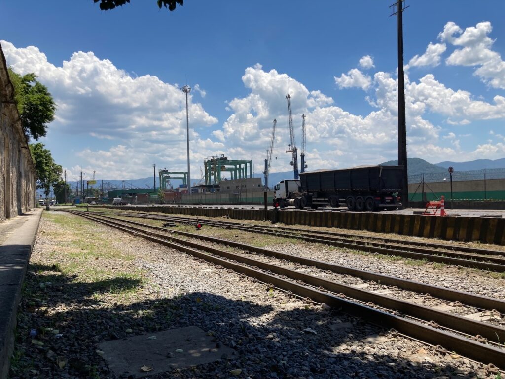 A scene in Santos, São Paulo, Brasil