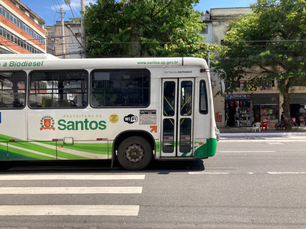 A scene in Santos, São Paulo, Brasil
