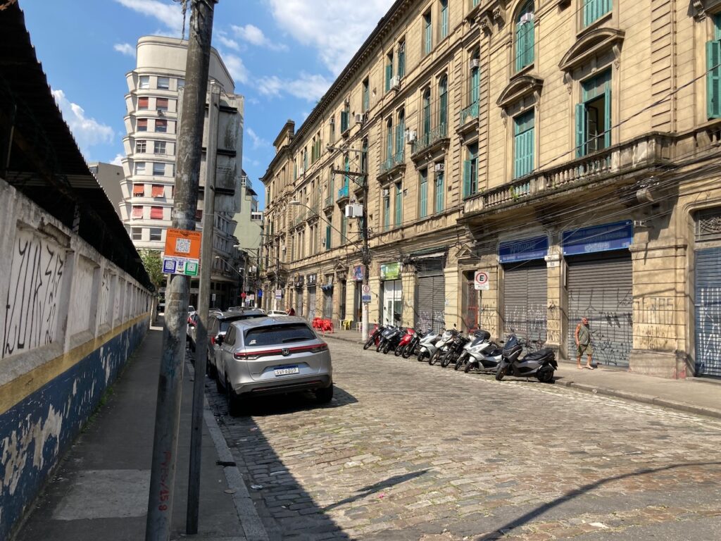 A scene in Santos, São Paulo, Brasil