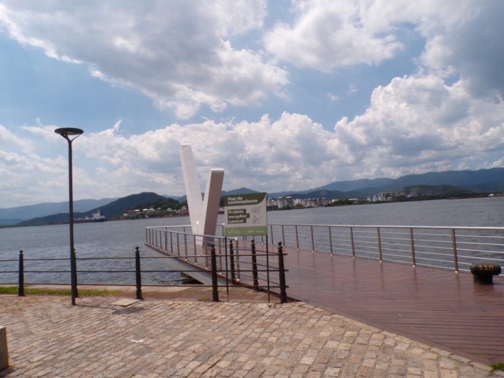 A scene in the port area of Santos, São Paulo, Brasil
