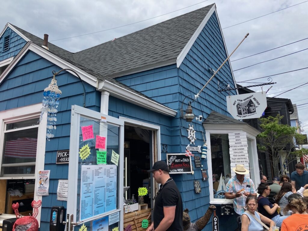 A scene in Rockport, Massachusetts on Cape Ann