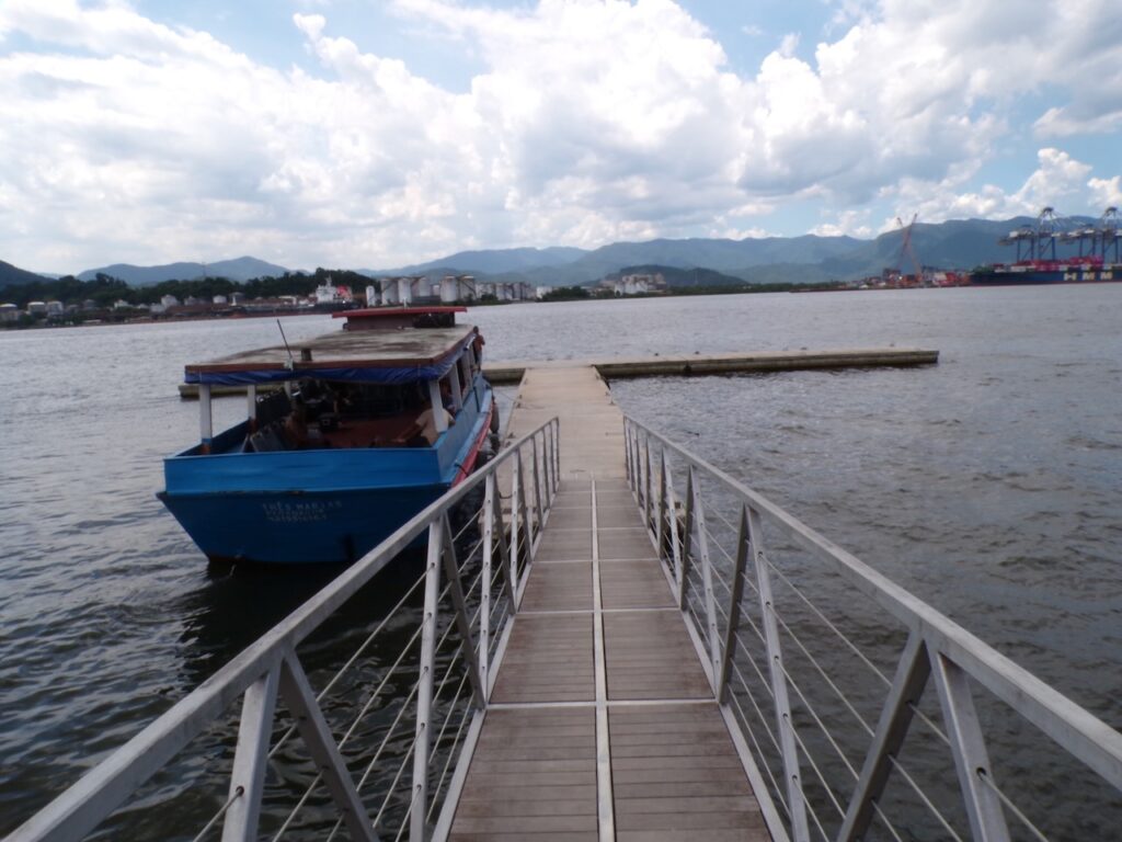 A scene in the port area of Santos, São Paulo, Brasil