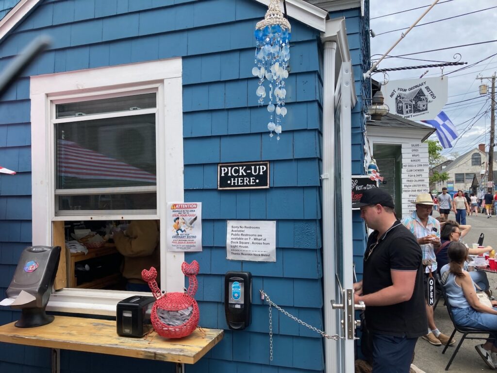 A scene in Rockport, Massachusetts on Cape Ann